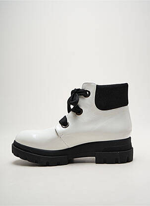 Bottines/boots talon bas talon plat jusqu'à 3cm blanc MOT-CLÈ femme