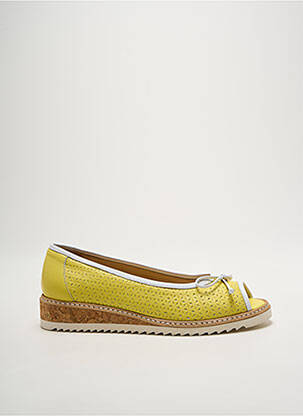 Ballerines type de semelle amortissante talon plat jusqu'à 3cm jaune MOT-CLÈ femme