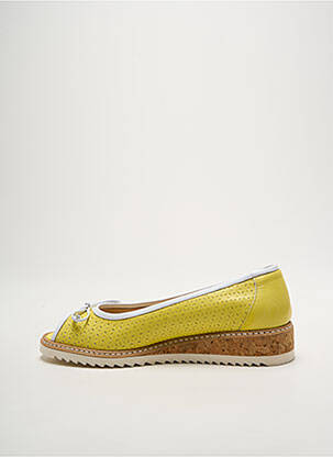 Ballerines type de semelle amortissante talon plat jusqu'à 3cm jaune MOT-CLÈ femme