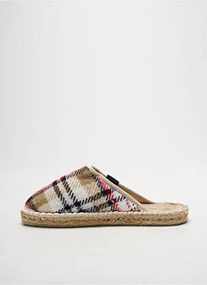 Chaussons/pantoufles bout rond talon plat jusqu'à 3cm blanc ART OF SOULE femme