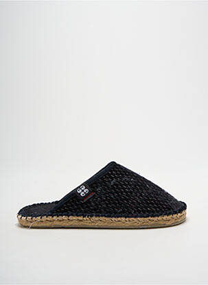 Chaussons/pantoufles tissage satiné talon plat jusqu'à 3cm noir ART OF SOULE femme
