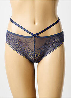 Culotte tissage dentelle bleu LILI & ZOÉ femme