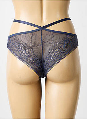 Culotte tissage dentelle bleu LILI & ZOÉ femme