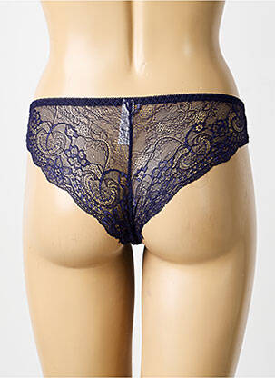 Culotte tissage dentelle bleu LILI & ZOÉ femme