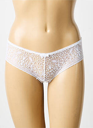 Shorty tissage dentelle blanc LILI ET ZOÉ femme