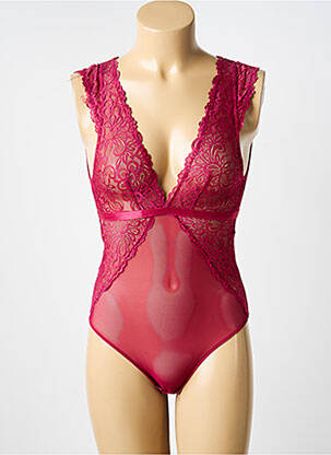 Body lingerie légère et transparente rose LILI & ZOÉ femme