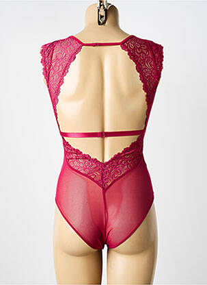 Body lingerie légère et transparente rose LILI & ZOÉ femme