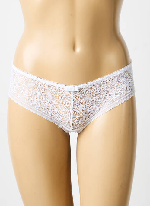 Shorty tissage dentelle blanc LILI ET ZOÉ femme