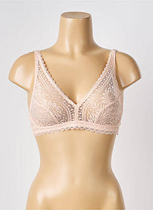 Soutien-gorge sans armature bralettes rose H.NATHALIE femme