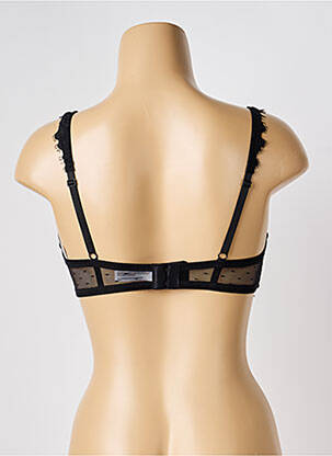 Soutien-gorge tissage dentelle haut soutien-gorge emboitant noir LILI & ZOÉ femme