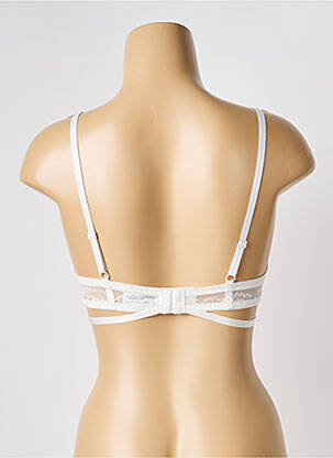 Soutien-gorge tissage dentelle haut soutien-gorge emboitant blanc LILI & ZOÉ femme