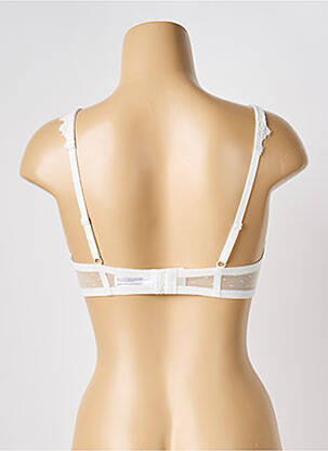 Soutien-gorge tissage dentelle haut soutien-gorge emboitant blanc LILI & ZOÉ femme