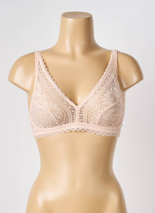 Soutien-gorge sans armature bralettes rose H.NATHALIE femme