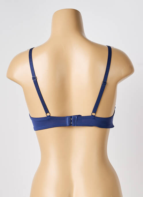 Soutien-gorge tissage dentelle haut soutien-gorge moulé bleu LILI & ZOÉ femme
