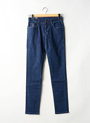 Jeans coupe slim stretch taille normale bleu MAISON WOOLIES homme