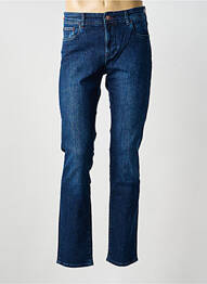 Jeans coupe slim stretch taille normale bleu MAISON WOOLIES homme