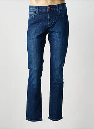 Jeans coupe slim stretch taille normale bleu MAISON WOOLIES homme
