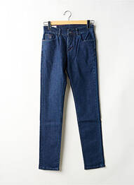 Jeans coupe slim stretch taille normale bleu MAISON WOOLIES homme
