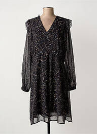 Robe mi-longue noir LA FEE MARABOUTEE femme