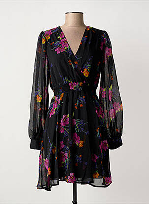 Robe courte manches longues manches longues noir LA PETITE ETOILE femme