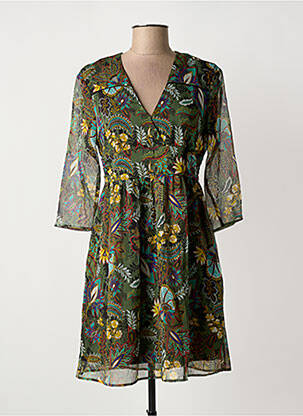 Robe courte vert ONE STEP femme