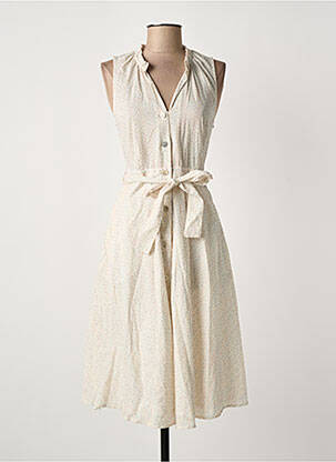 Robe mi-longue beige ME-TISSE femme