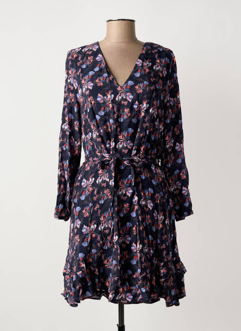 Robe courte bleu IKKS femme