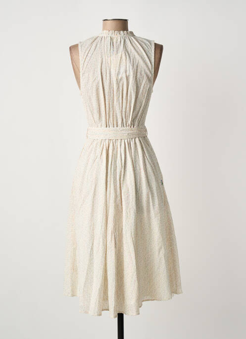 Robe mi-longue beige ME-TISSE femme