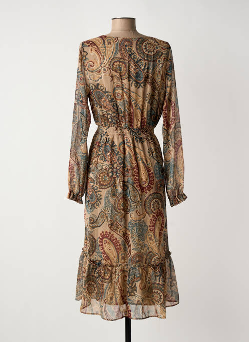 Robe mi-longue beige SUD EXPRESS femme