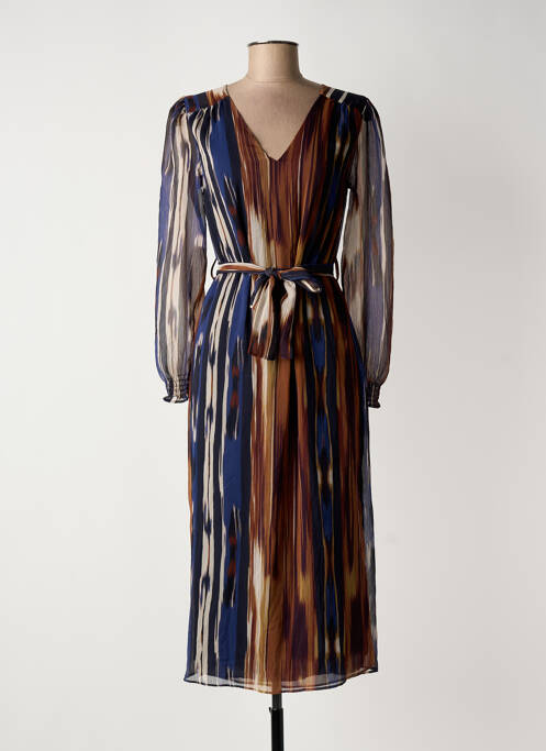 Robe mi-longue marron SUD EXPRESS femme