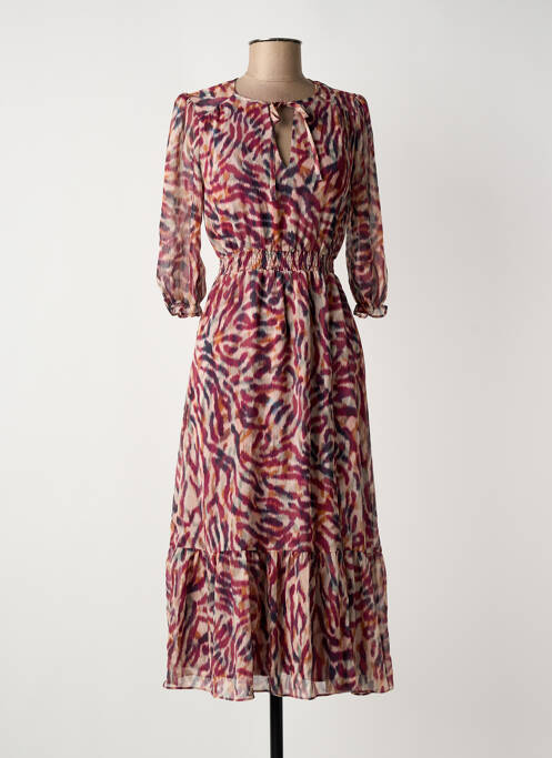 Robe mi-longue violet SUD EXPRESS femme