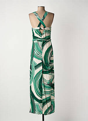 Robe longue vert LA FEE MARABOUTEE femme