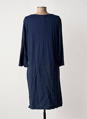 Robe mi-longue bleu SANDWICH femme