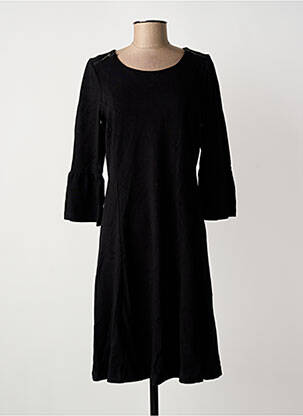 Robe mi-longue manches 3/4 manches 3/4 noir SANDWICH femme