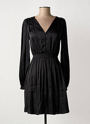 Robe courte manches longues manches longues noir LA PETITE ETOILE femme