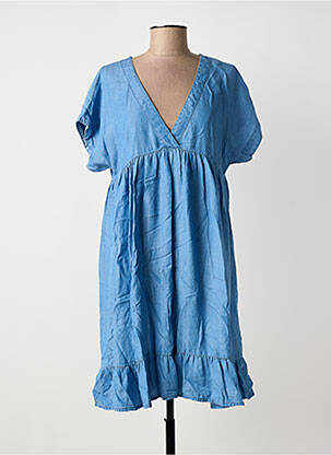 Robe courte manches courtes manches courtes bleu MOLLY BRACKEN femme