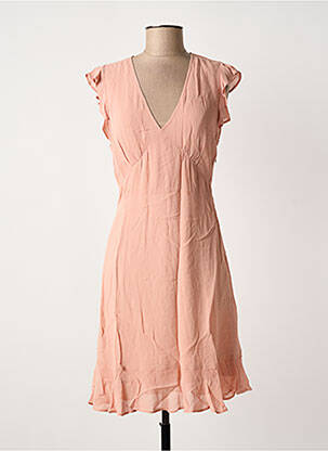 Robe courte manches courtes manches courtes rose SUD EXPRESS femme