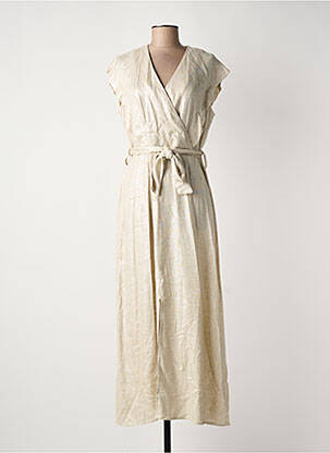 Robe longue beige LA FEE MARABOUTEE femme