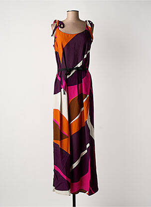 Robe longue orange LA FEE MARABOUTEE femme