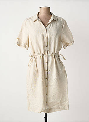 Robe mi-longue beige JULIE GUERLANDE femme