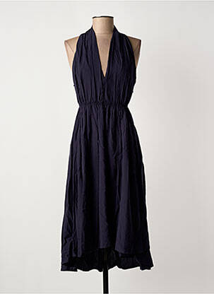 Robe mi-longue bleu MOLLY BRACKEN femme