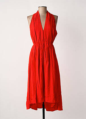 Robe mi-longue rouge MOLLY BRACKEN femme