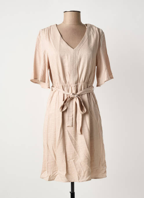 Robe courte beige JULIE GUERLANDE femme