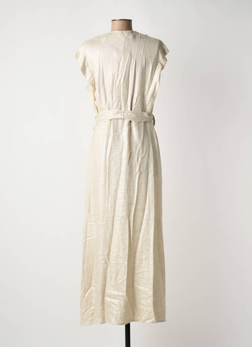 Robe longue beige LA FEE MARABOUTEE femme