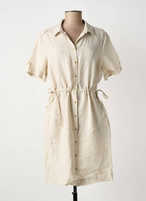 Robe mi-longue beige JULIE GUERLANDE femme