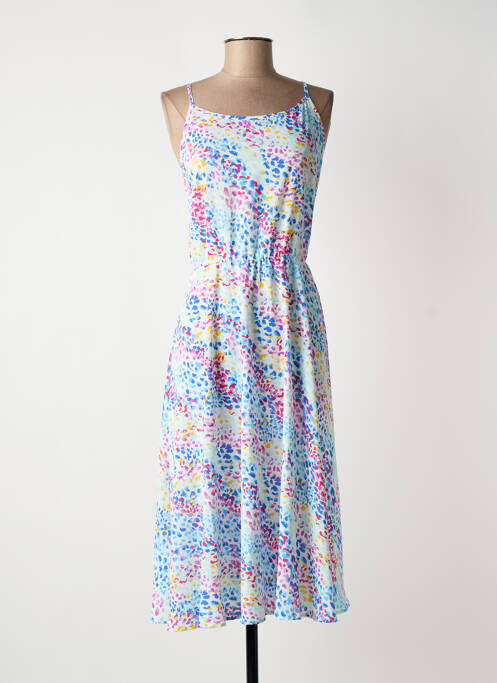 Robe mi-longue bleu MOLLY BRACKEN femme