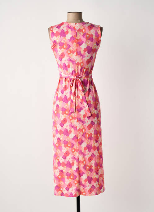 Robe mi-longue rose JULIE GUERLANDE femme