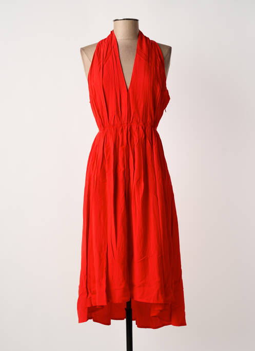 Robe mi-longue rouge MOLLY BRACKEN femme