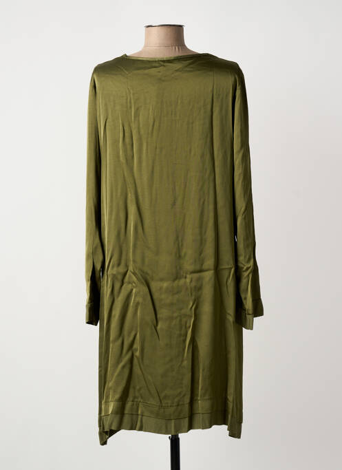 Robe mi-longue manches longues manches longues vert PAKO LITTO femme