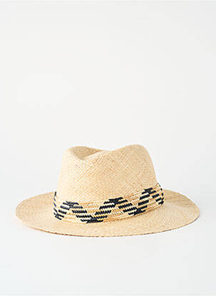 Chapeau imprimé fantaisie beige M BY FLECHET homme